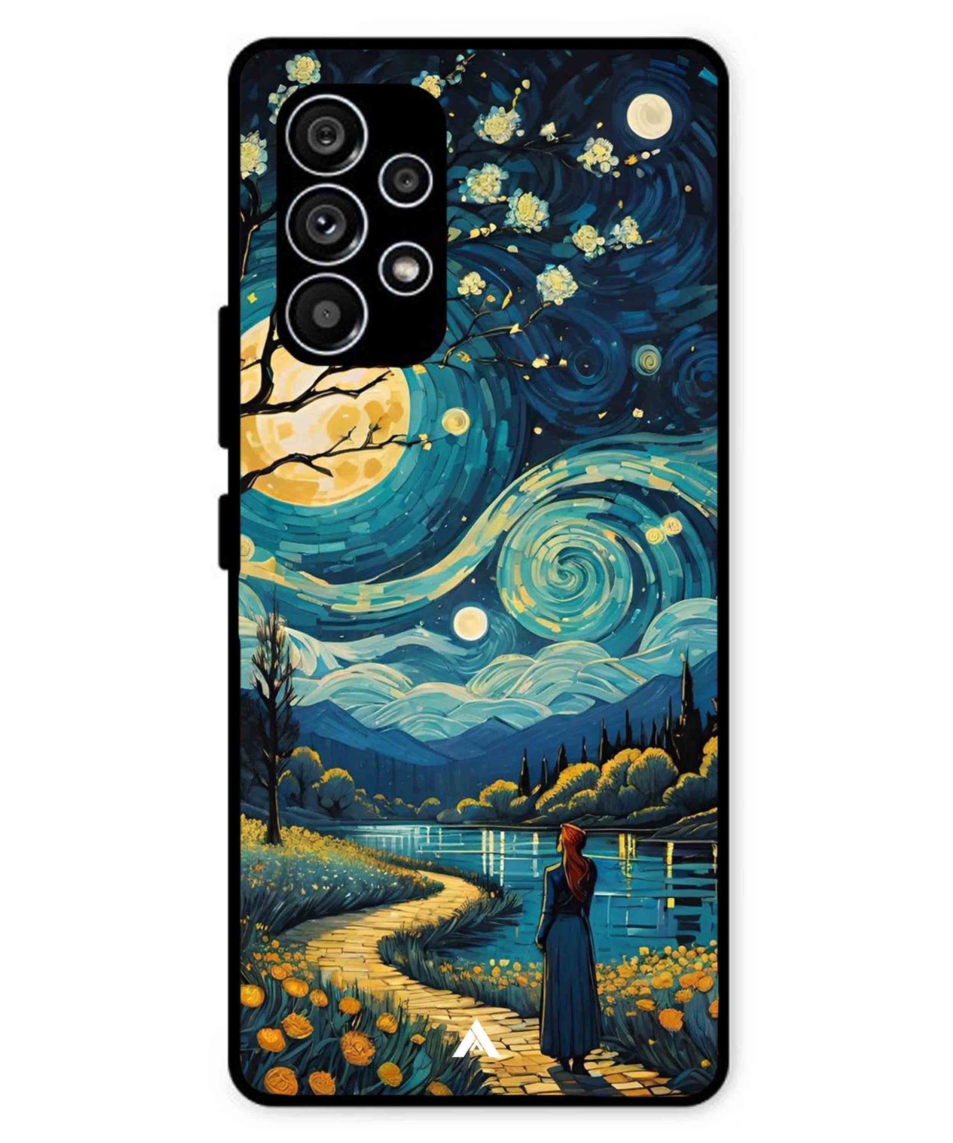 Starry Eve Art Aesthetic Metal Back Cover Phone Case for Samsung Galaxy A53