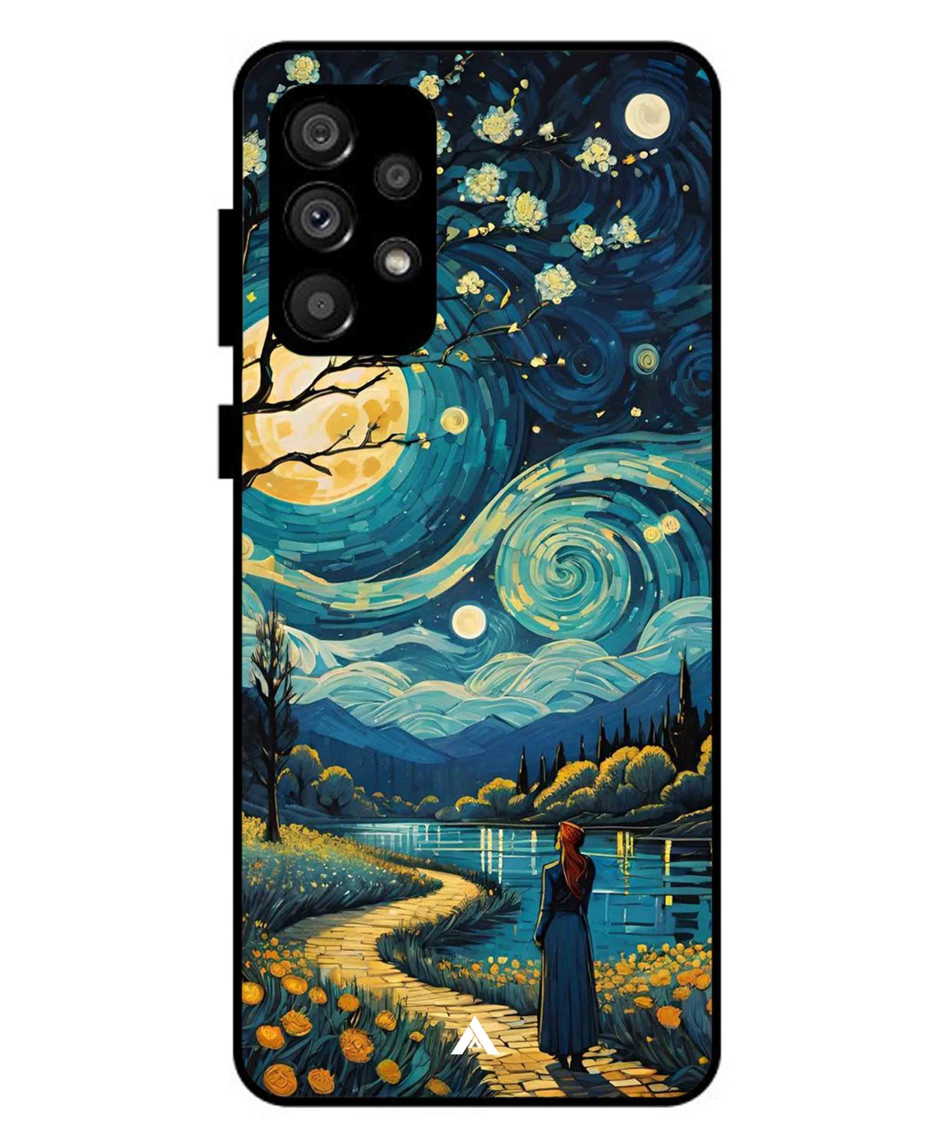 Starry Eve Art Aesthetic Metal Back Cover Phone Case for Samsung Galaxy A73