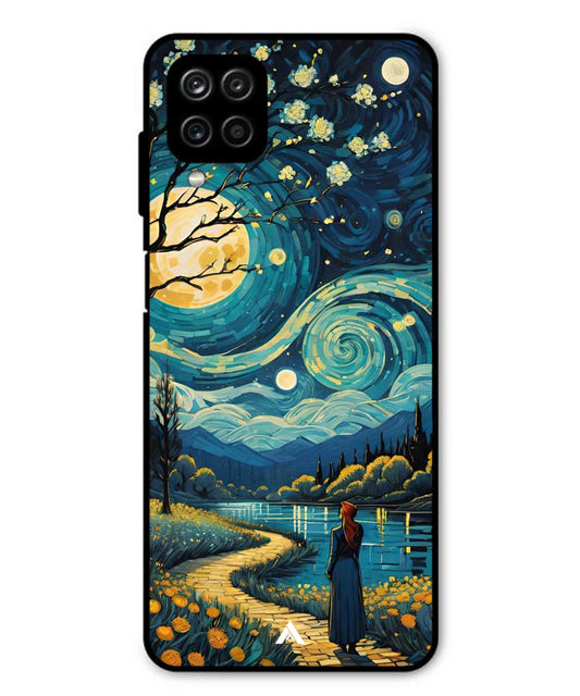 Starry Eve Art Aesthetic Metal Back Cover Phone Case for Samsung Galaxy F12