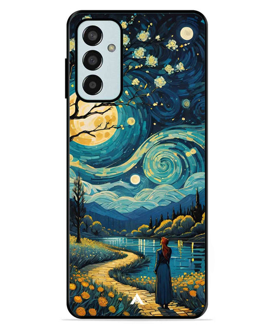Starry Eve Art Aesthetic Metal Back Cover Phone Case for Samsung Galaxy F13 4G