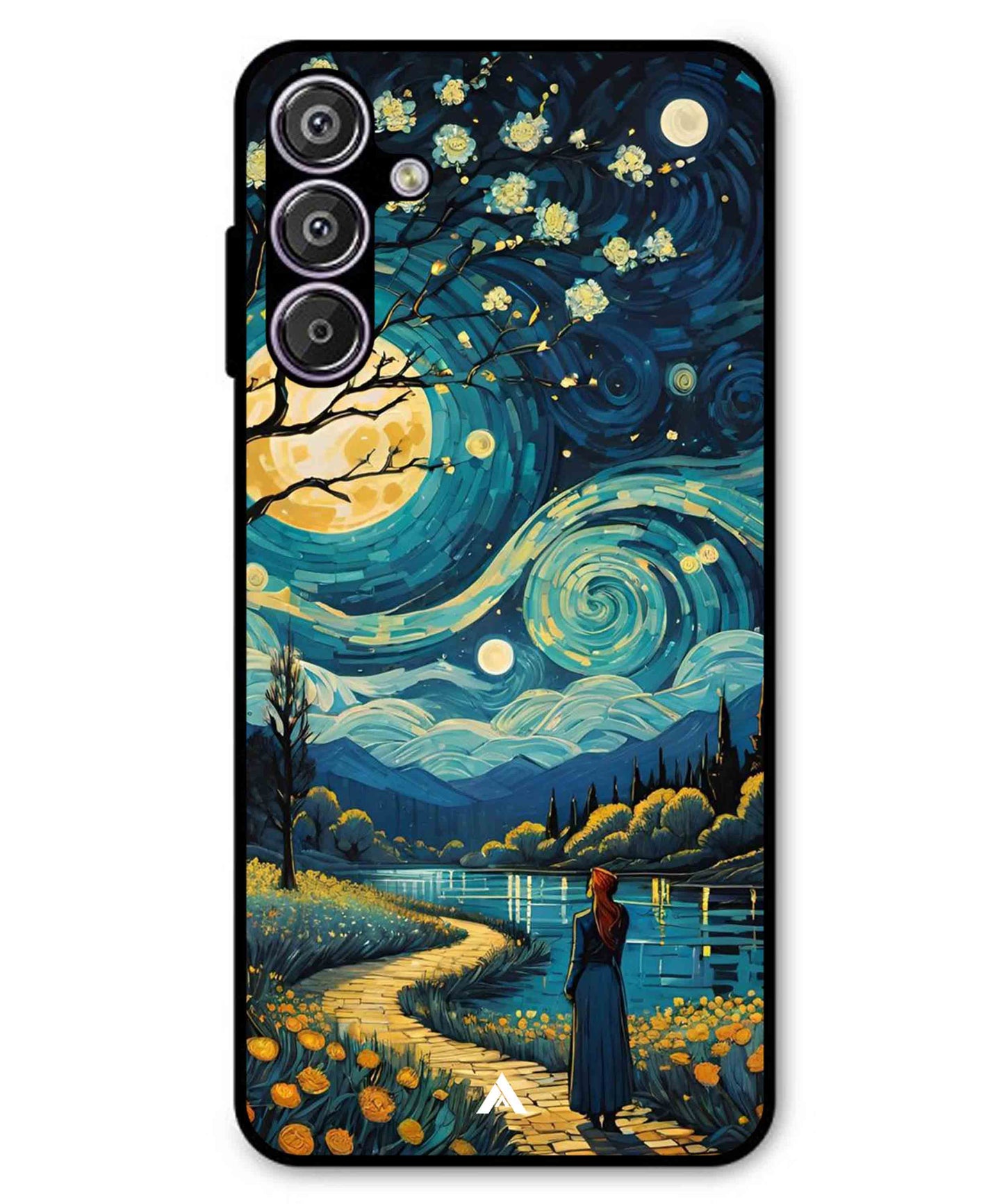 Starry Eve Art Aesthetic Metal Back Cover Phone Case for Samsung Galaxy F15