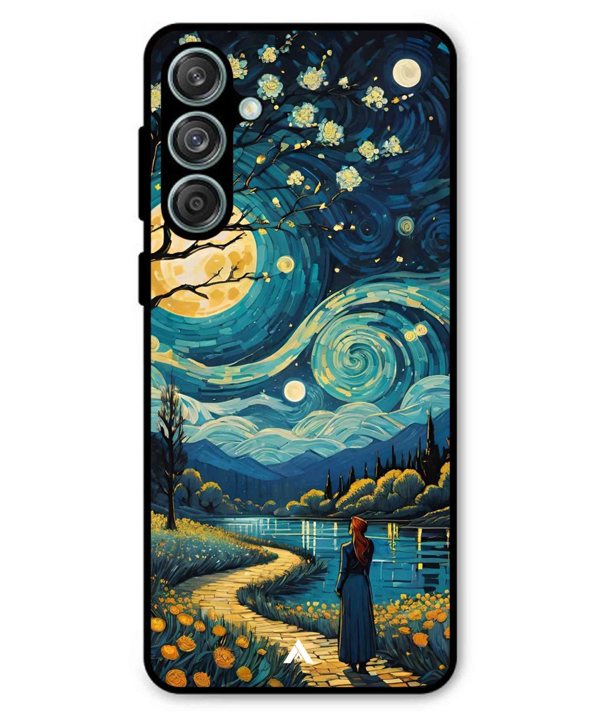 Starry Eve Art Aesthetic Metal Back Cover Phone Case for Samsung Galaxy F55