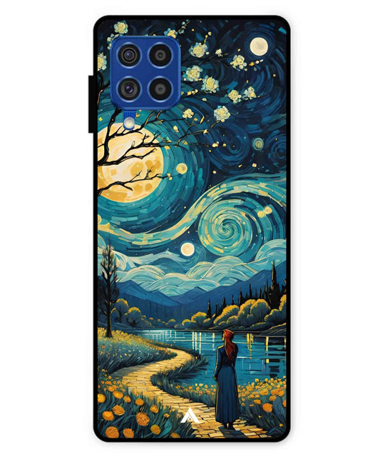 Starry Eve Art Aesthetic Metal Back Cover Phone Case for Samsung Galaxy F62