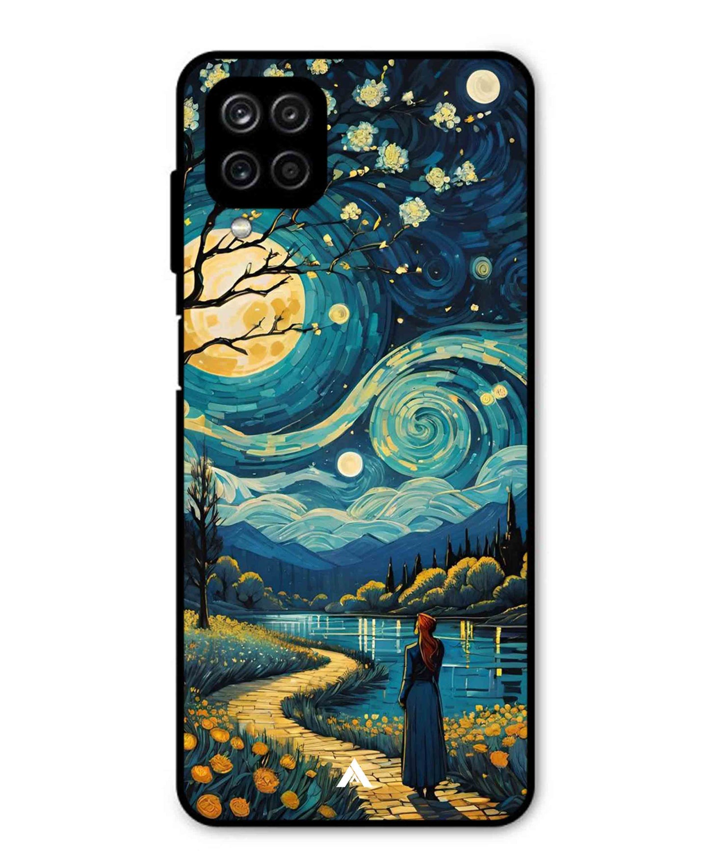 Starry Eve Art Aesthetic Metal Back Cover Phone Case for Samsung Galaxy M12