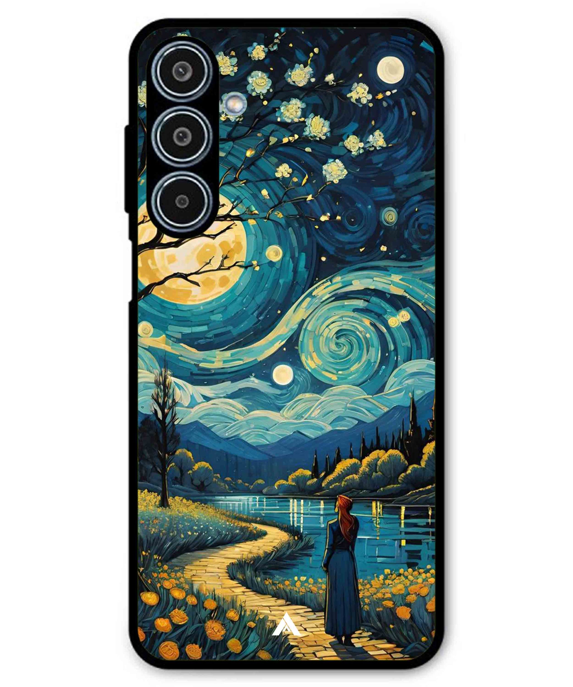 Starry Eve Art Aesthetic Metal Back Cover Phone Case for Samsung Galaxy M35