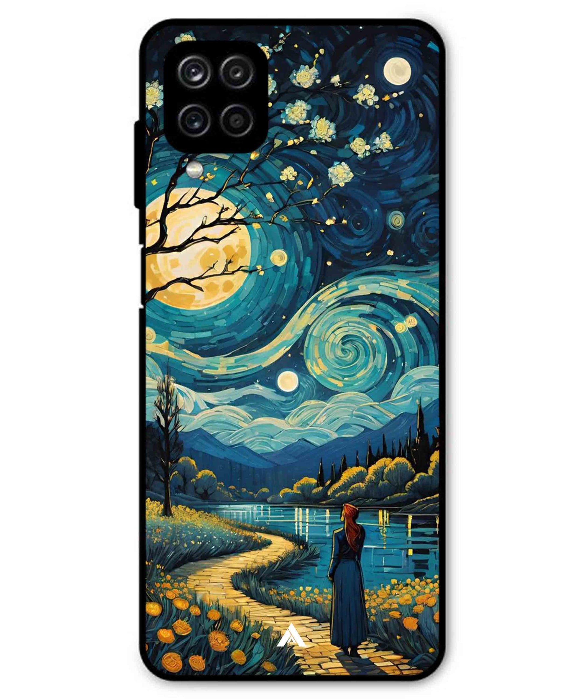 Starry Eve Art Aesthetic Metal Back Cover Phone Case for Samsung Galaxy M42