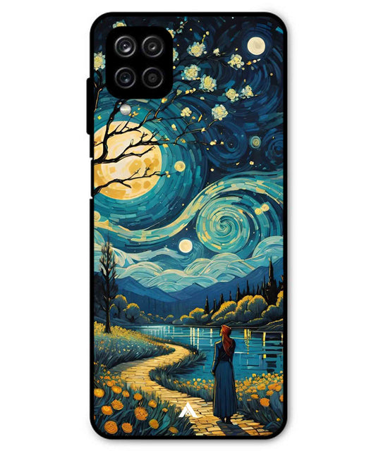Starry Eve Art Aesthetic Metal Back Cover Phone Case for Samsung Galaxy M42
