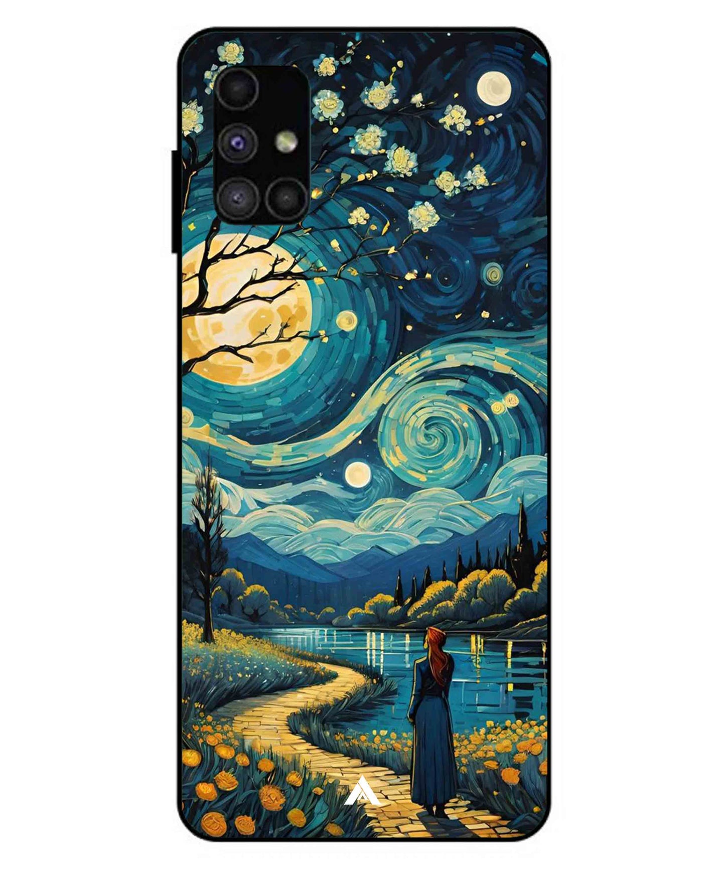 Starry Eve Art Aesthetic Metal Back Cover Phone Case for Samsung Galaxy M51