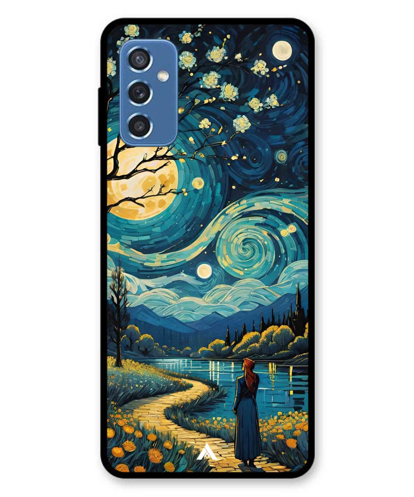 Starry Eve Art Aesthetic Metal Back Cover Phone Case for Samsung Galaxy M52