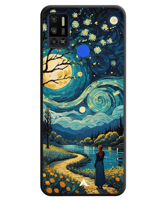 Starry Eve Art Aesthetic Metal Back Cover Phone Case for Tecno Spark 6 Air