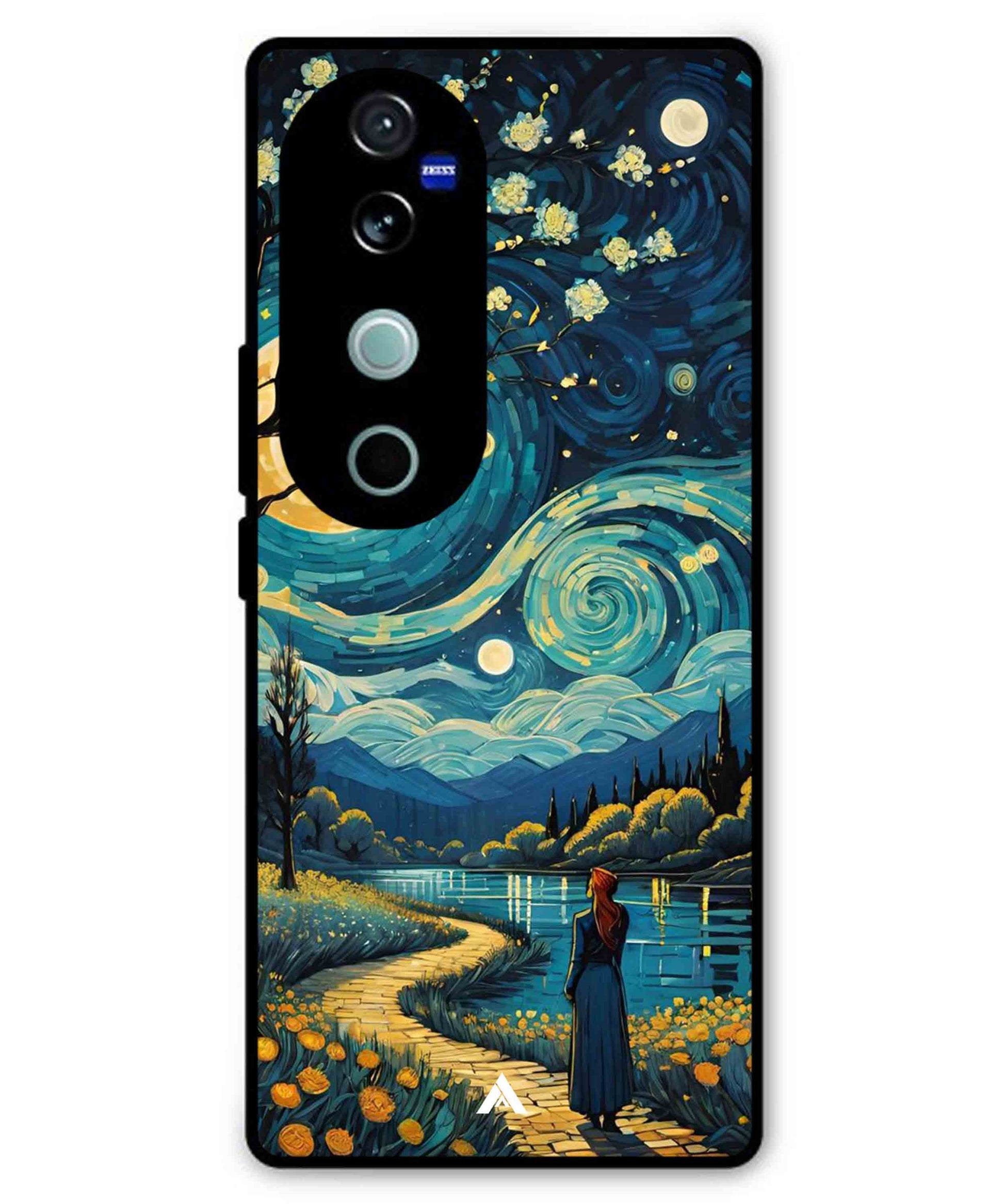 Starry Eve Art Aesthetic Metal Back Cover Phone Case for Vivo T3 Ultra