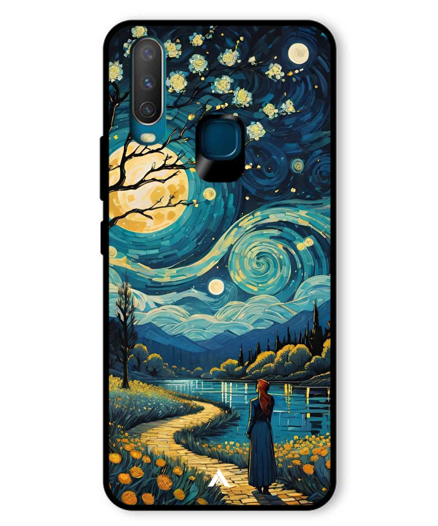 Starry Eve Art Aesthetic Metal Back Cover Phone Case for Vivo Y11