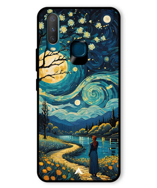 Starry Eve Art Aesthetic Metal Back Cover Phone Case for Vivo Y17