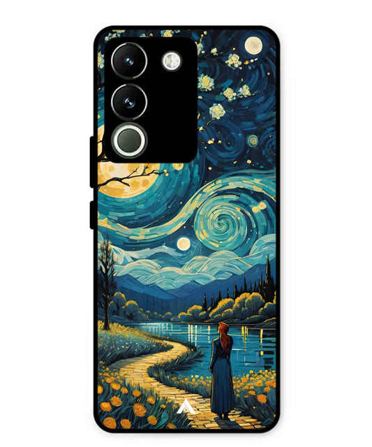 Starry Eve Art Aesthetic Metal Back Cover Phone Case for Vivo Y200