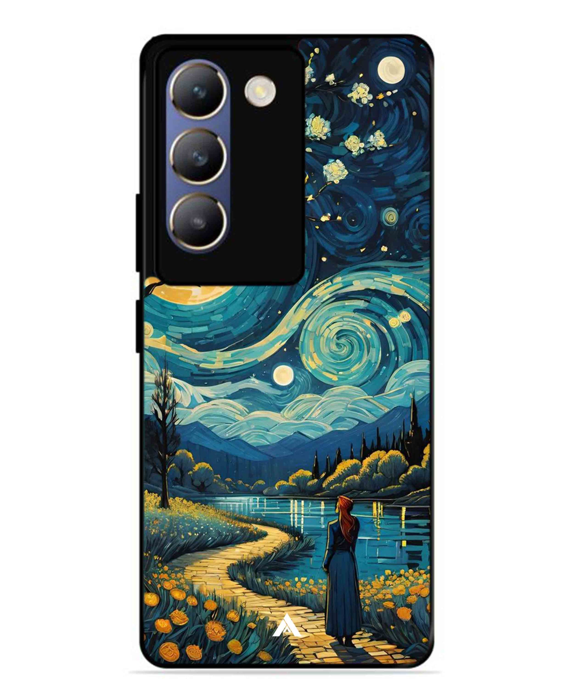 Starry Eve Art Aesthetic Metal Back Cover Phone Case for Vivo Y200e