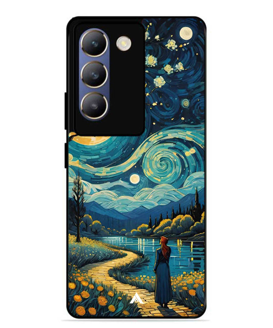 Starry Eve Art Aesthetic Metal Back Cover Phone Case for Vivo Y200e