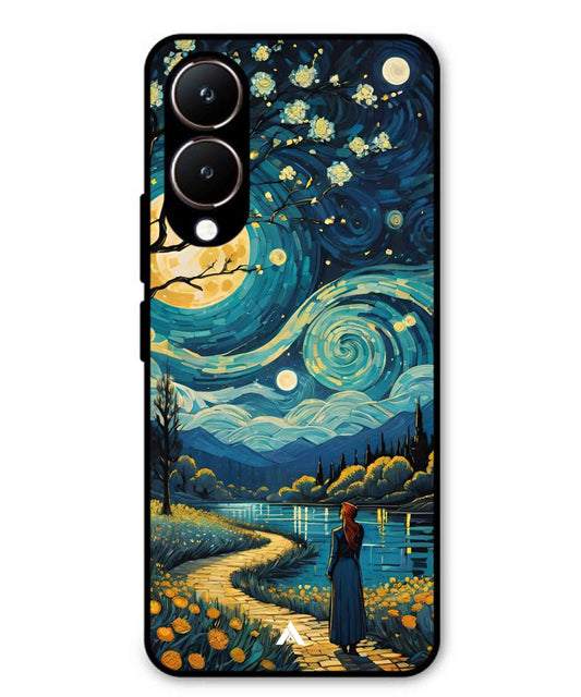 Starry Eve Art Aesthetic Metal Back Cover Phone Case for Vivo Y28