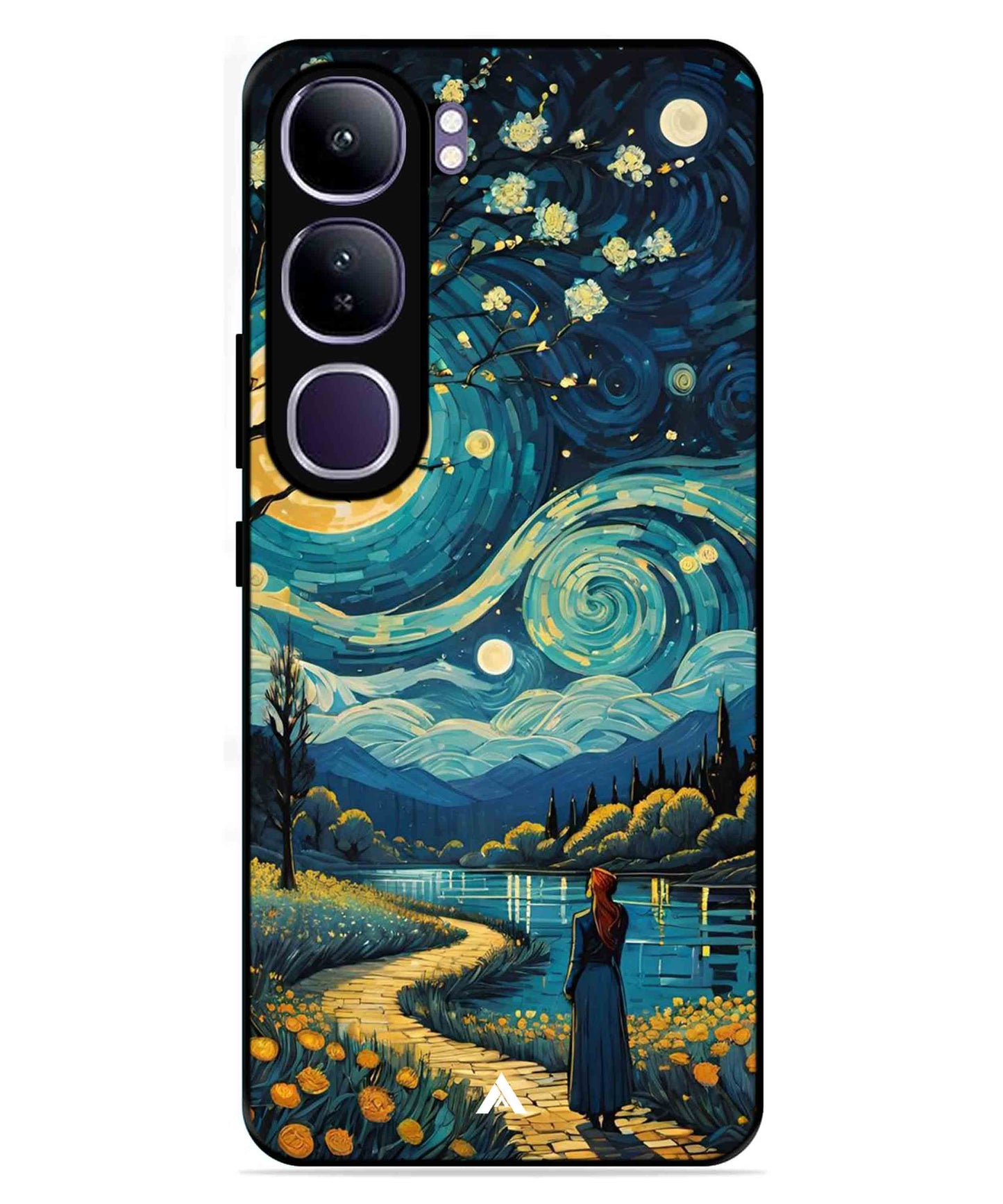 Starry Eve Art Aesthetic Metal Back Cover Phone Case for Vivo Y300