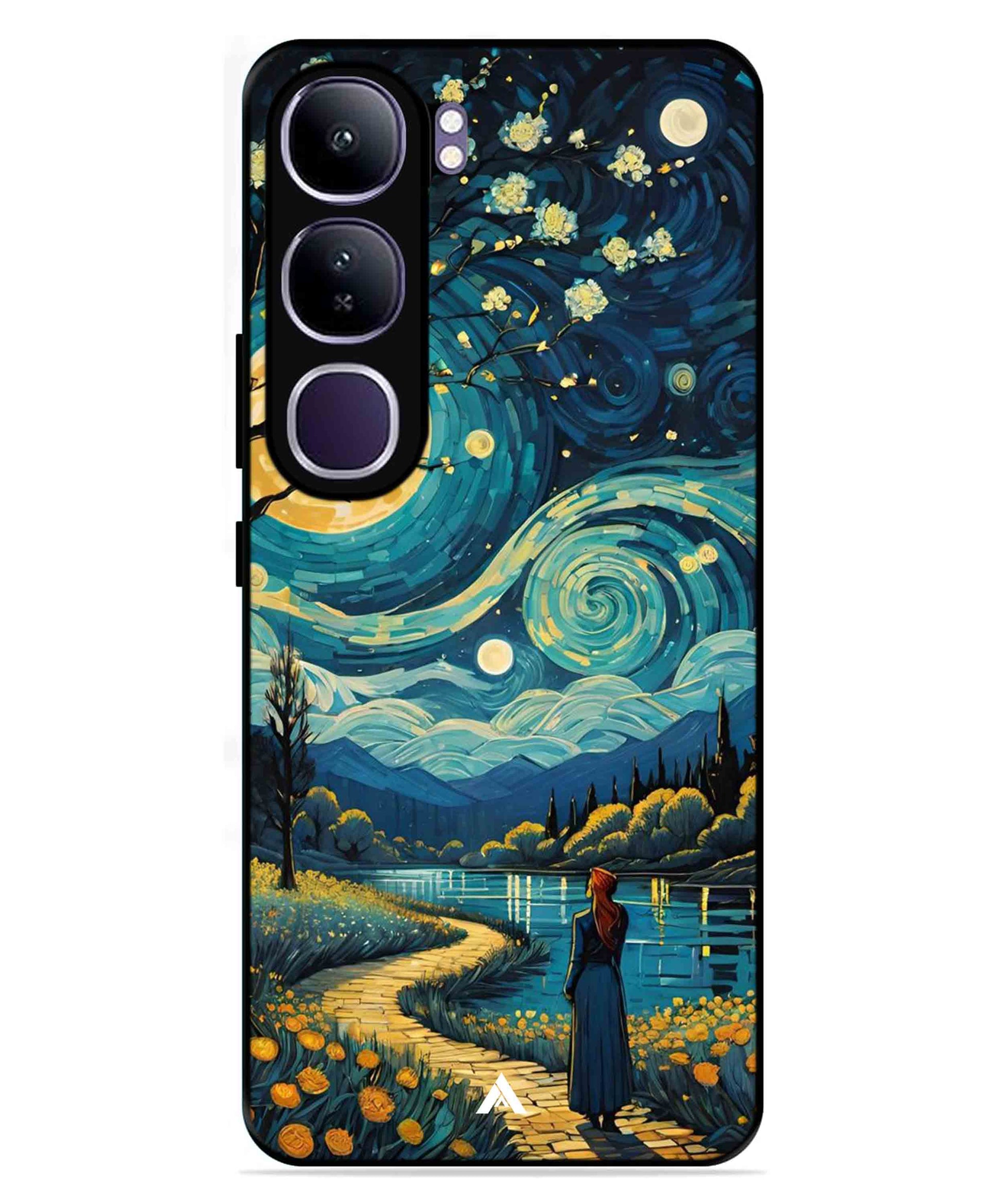 Starry Eve Art Aesthetic Metal Back Cover Phone Case for Vivo Y300