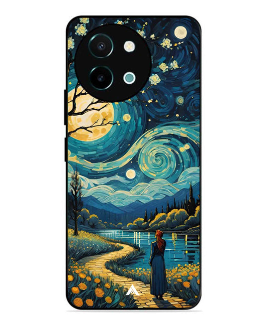 Starry Eve Art Aesthetic Metal Back Cover Phone Case for Vivo Y58