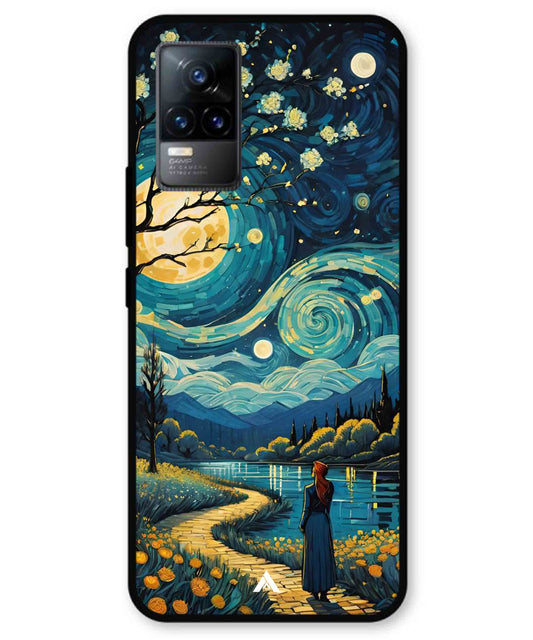 Starry Eve Art Aesthetic Metal Back Cover Phone Case for Vivo Y73