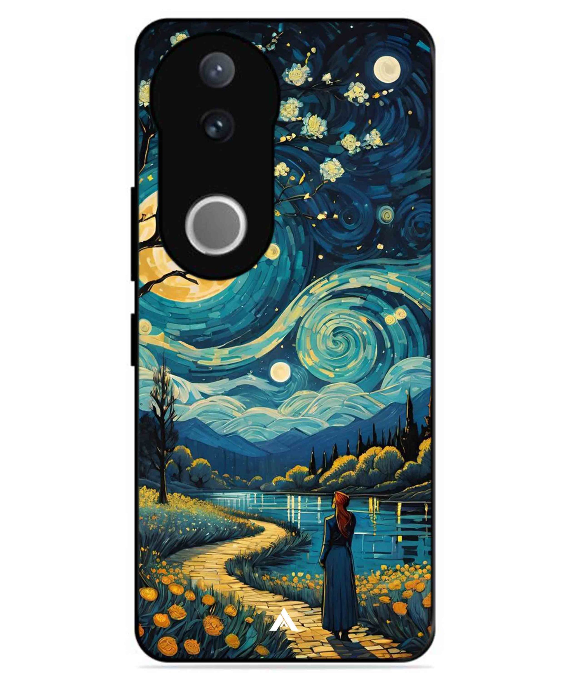 Starry Eve Art Aesthetic Metal Back Cover Phone Case for Vivo v50