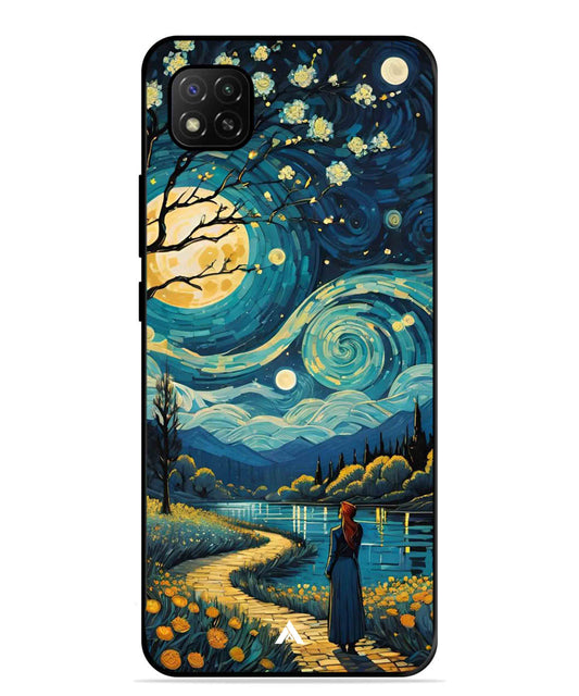 Starry Eve Art Aesthetic Metal Back Cover Phone Case for Xiaomi Redmi 9C