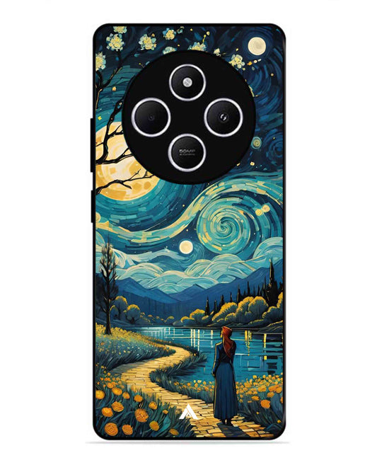 Starry Eve Art Aesthetic Metal Back Cover Phone Case for Xiaomi Redmi A4