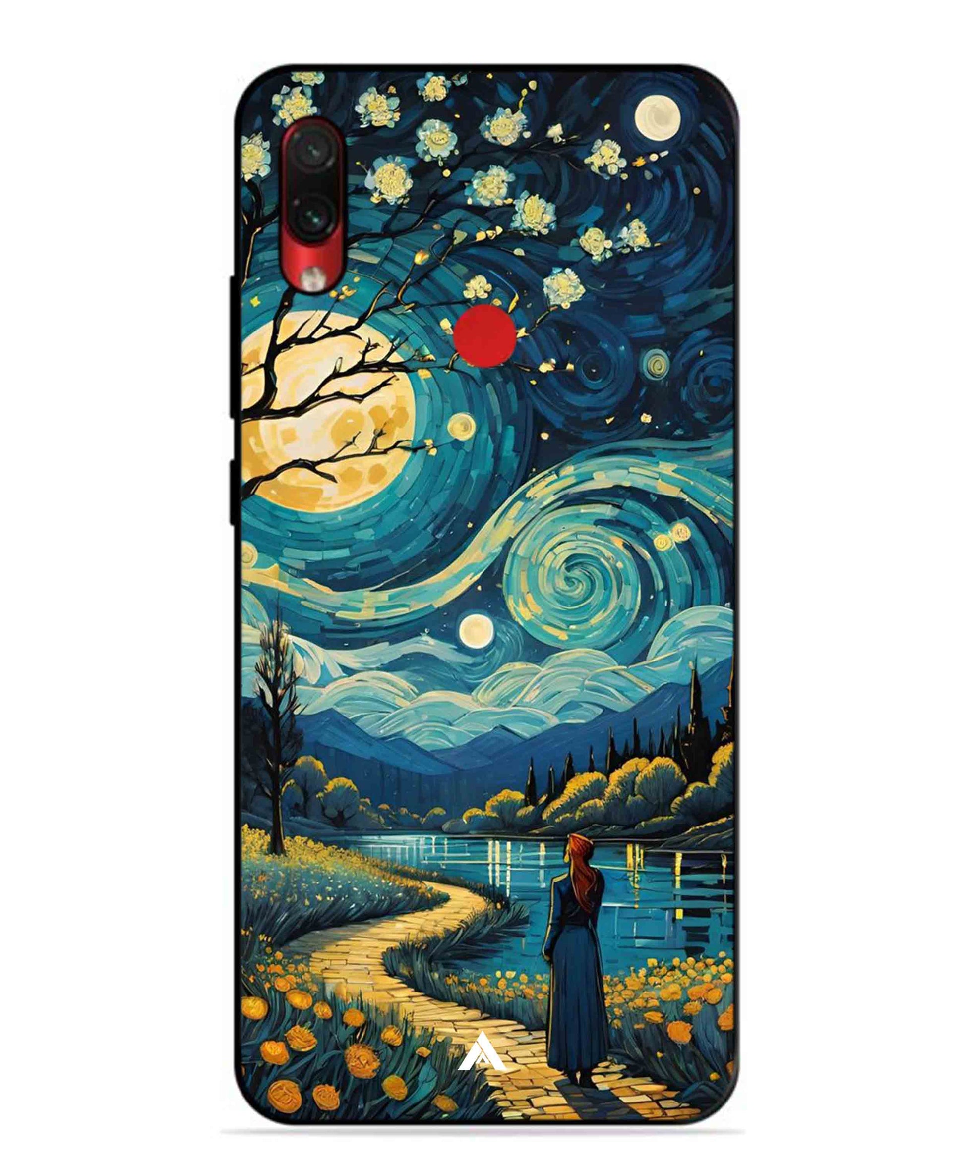 Starry Eve Art Aesthetic Metal Back Cover Phone Case for Xiaomi Redmi Note 7s