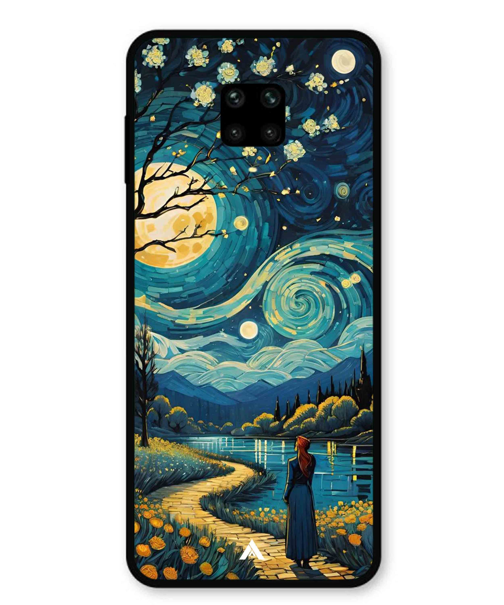 Starry Eve Art Aesthetic Metal Back Cover Phone Case for Xiaomi Redmi Note 9 Pro Max