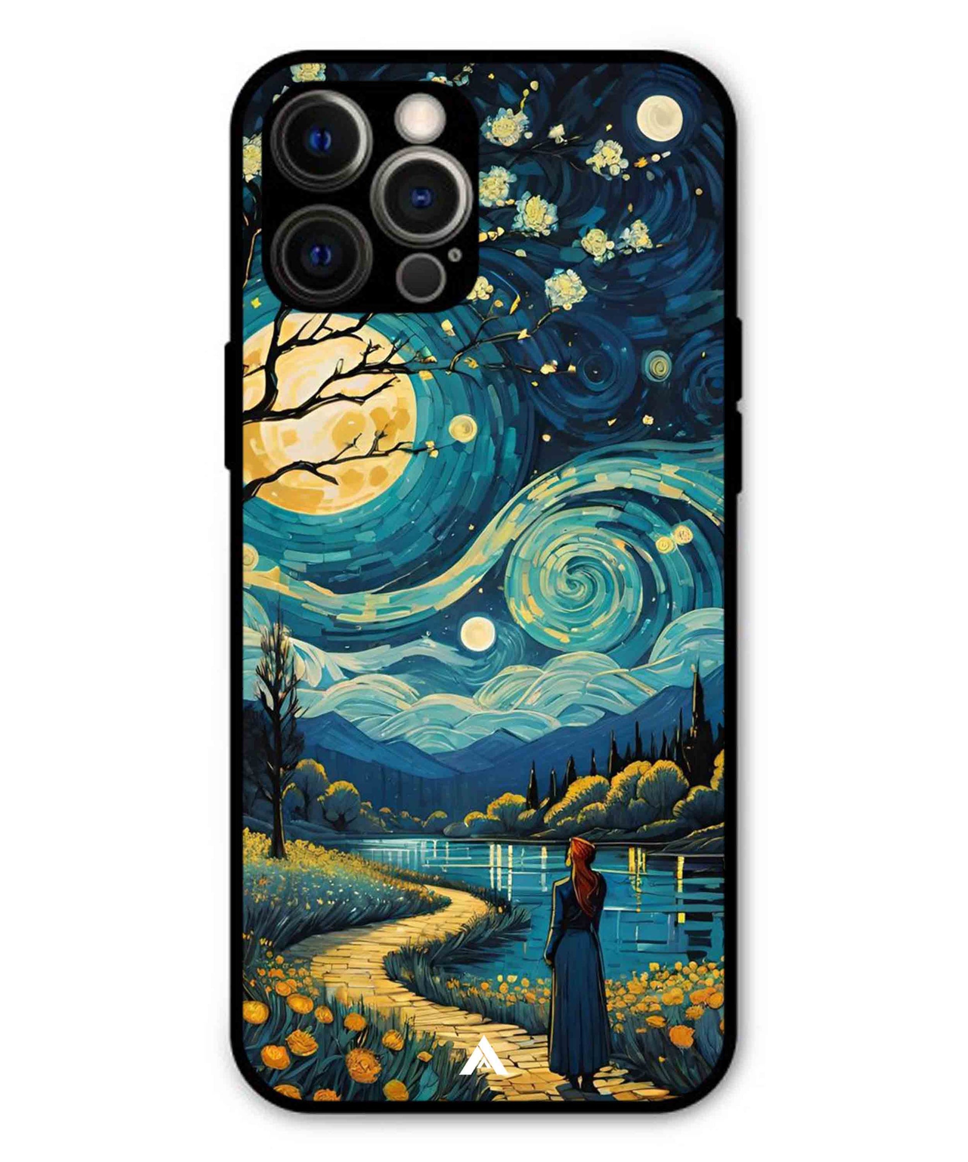Starry Eve Art Aesthetic Metal Back Cover Phone Case for iPhone 12 Pro Max