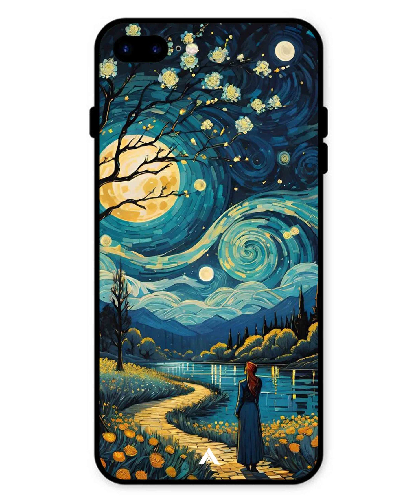 Starry Eve Art Aesthetic Metal Back Cover Phone Case for iPhone 8 Plus