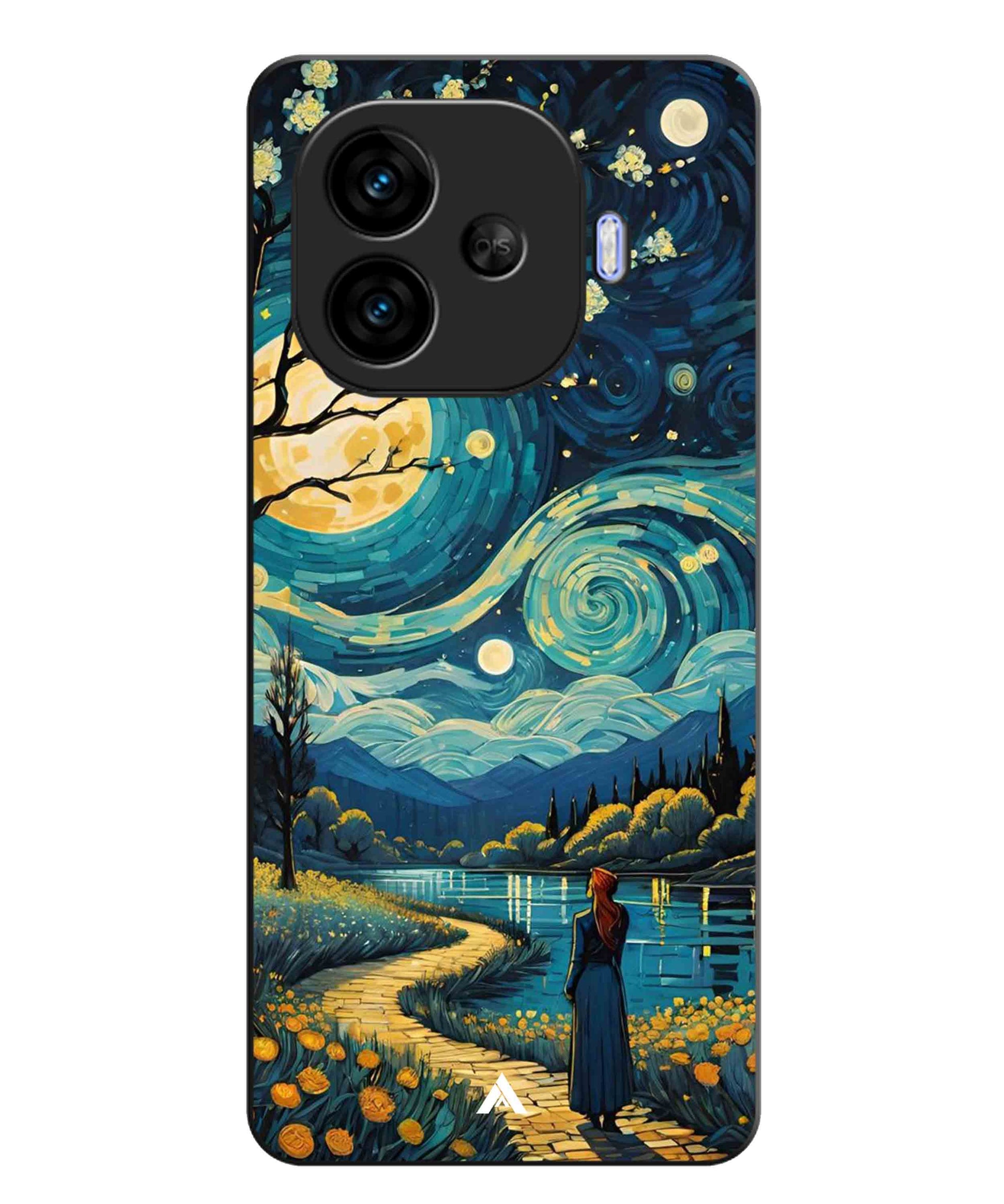 Starry Eve Art Aesthetic Metal Back Cover Phone Case for iQOO Neo 10r