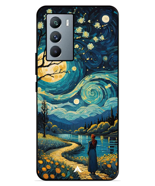 Starry Eve Art Aesthetic Metal Back Cover Phone Case for iQOO Neo 5s