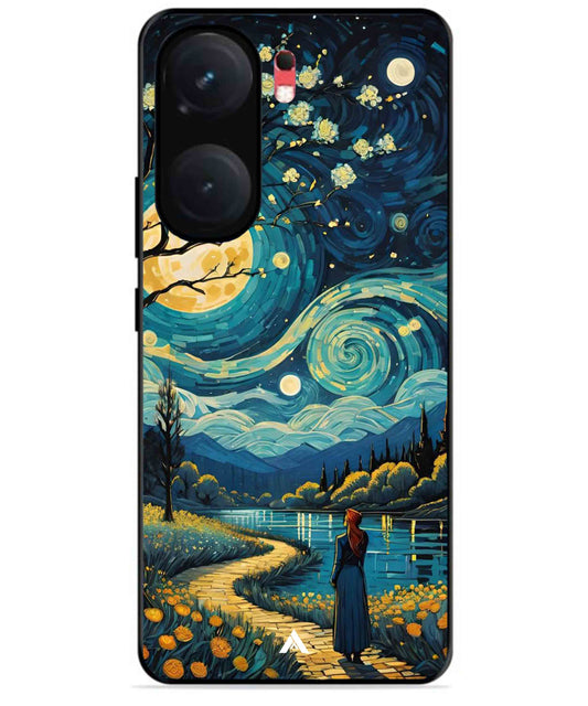 Starry Eve Art Aesthetic Metal Back Cover Phone Case for iQOO Neo 9 Pro