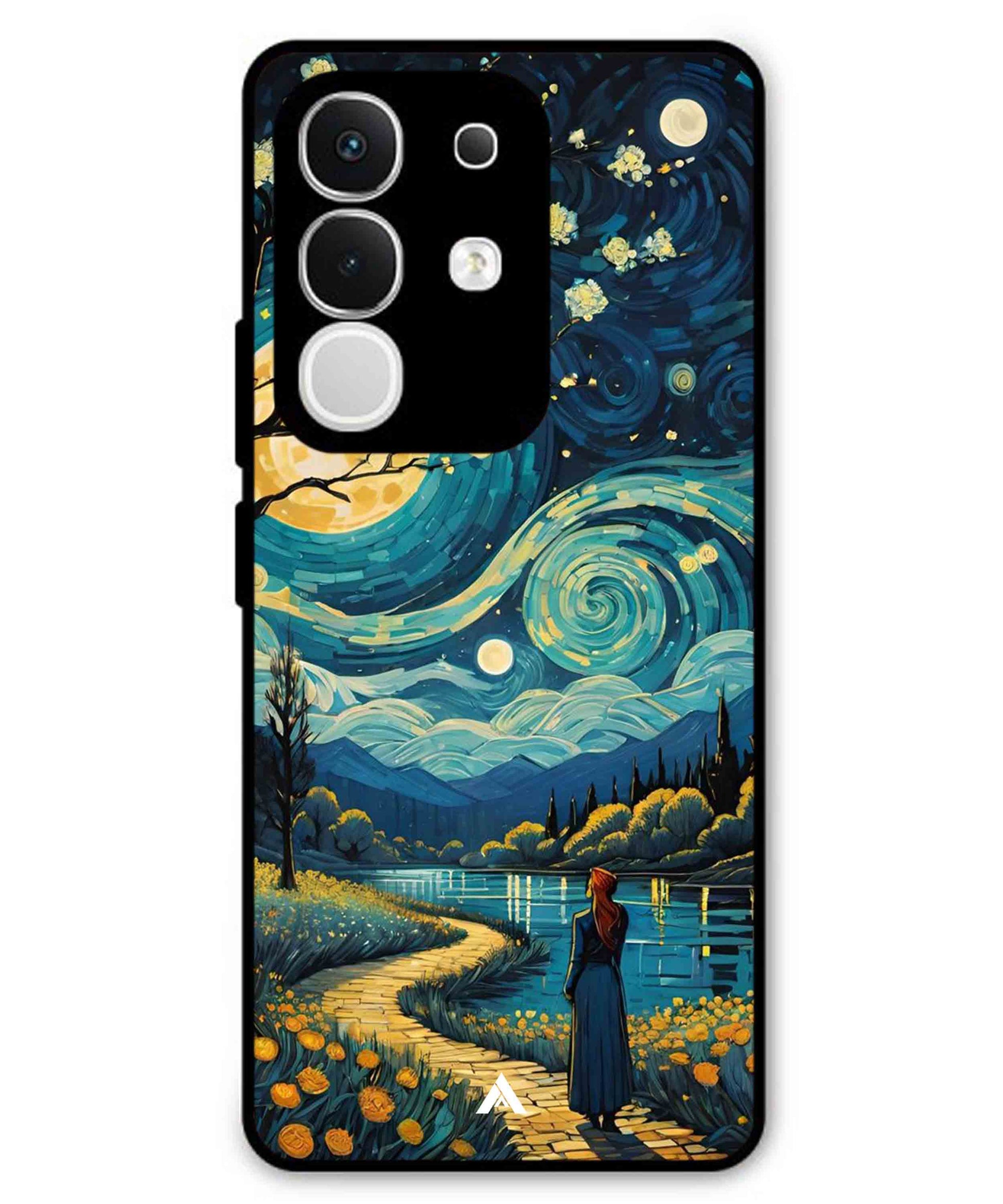Starry Eve Art Aesthetic Metal Back Cover Phone Case for iQOO Z10x
