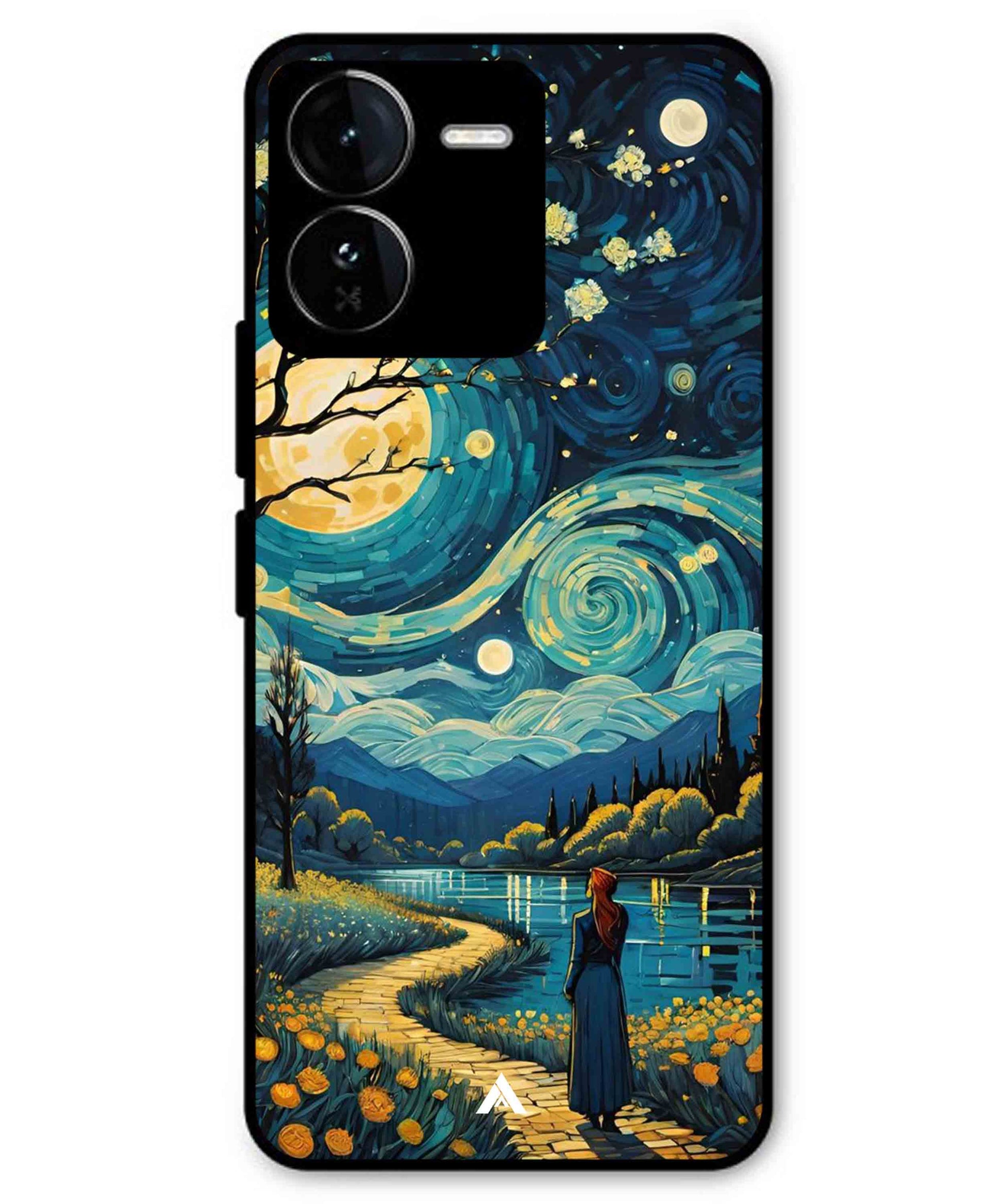 Starry Eve Art Aesthetic Metal Back Cover Phone Case for iQOO Z9