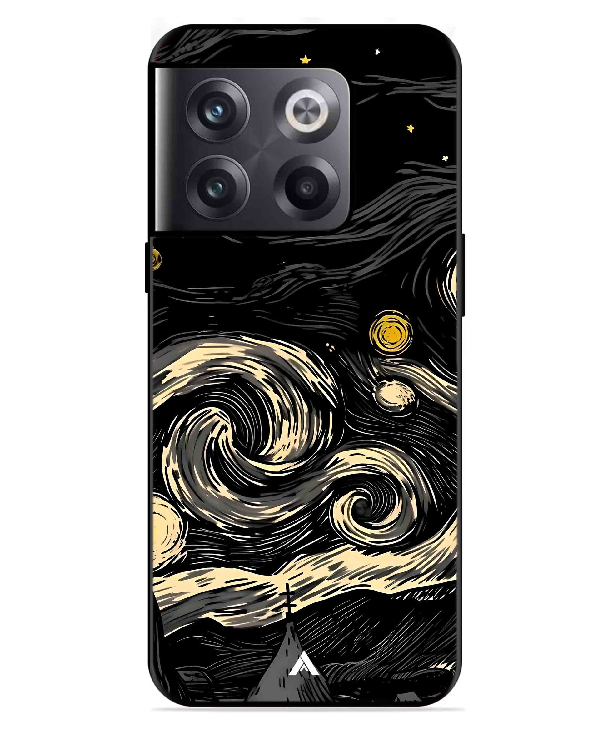 Starry Night Aesthetic Metal Back Cover Phone Case for Oneplus 10T