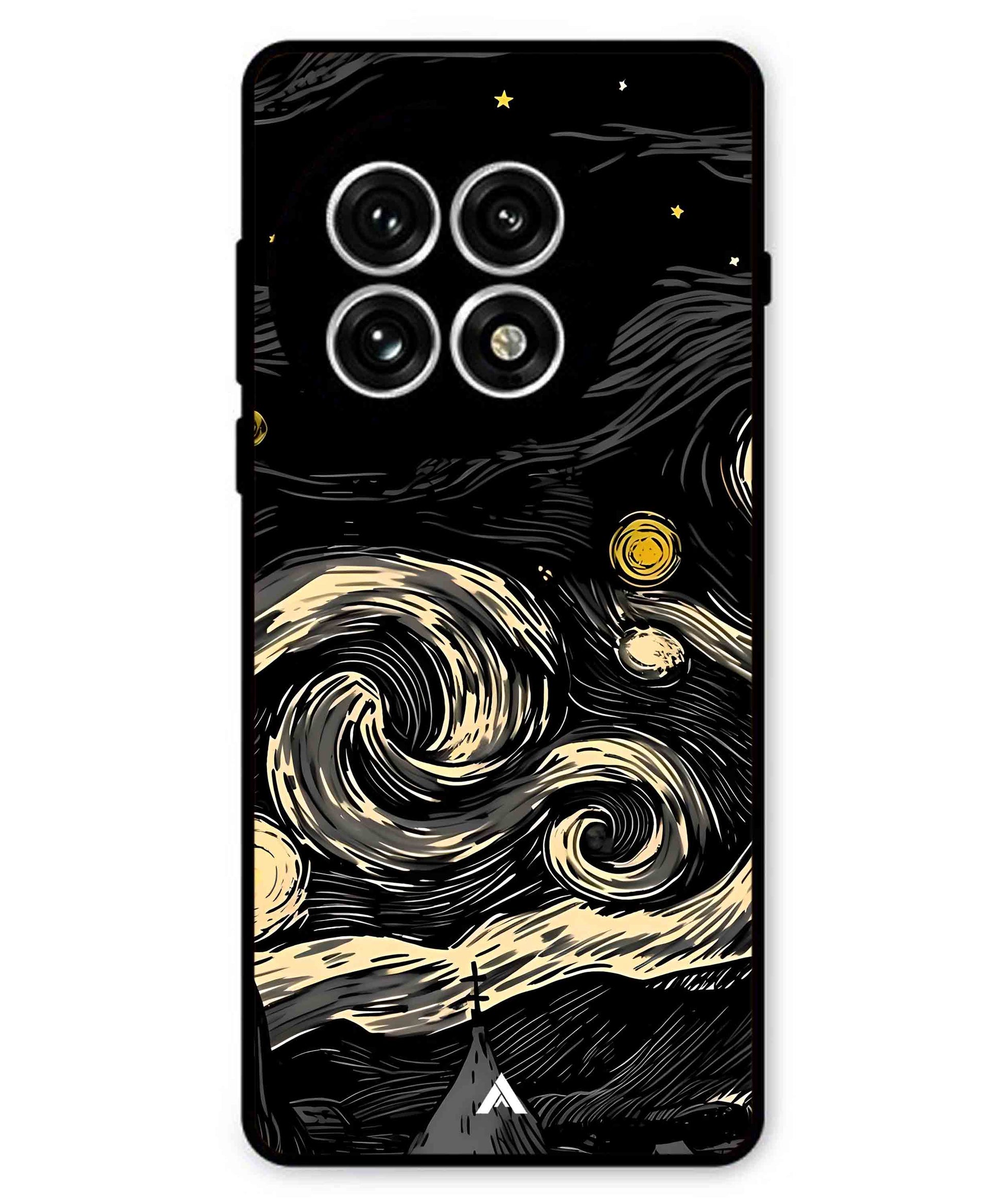 Starry Night Aesthetic Metal Back Cover Phone Case for Oneplus 13R