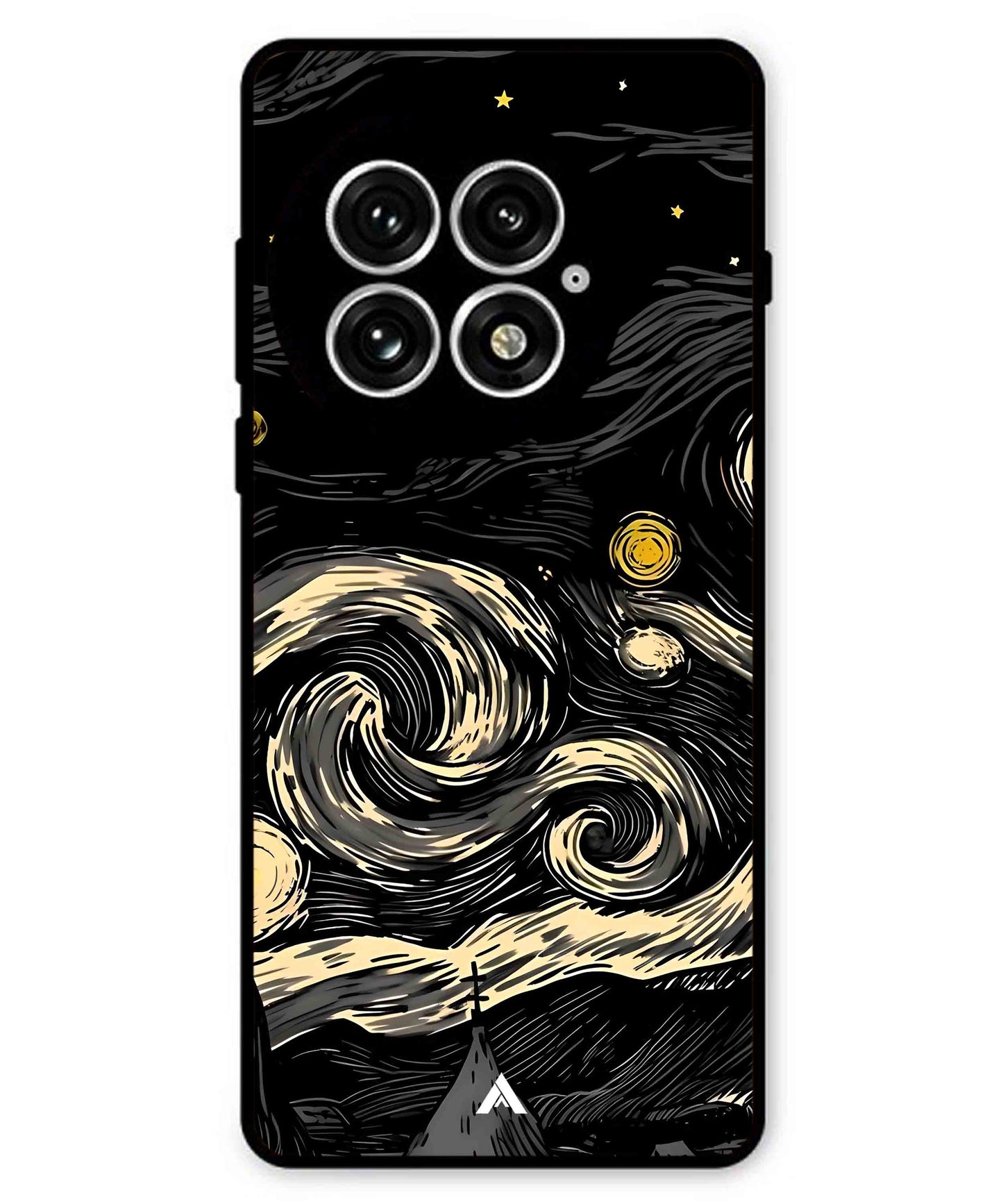 Starry Night Aesthetic Metal Back Cover Phone Case for Oneplus 13