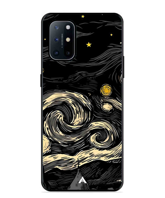 Starry Night Aesthetic Metal Back Cover Phone Case for Oneplus 8T