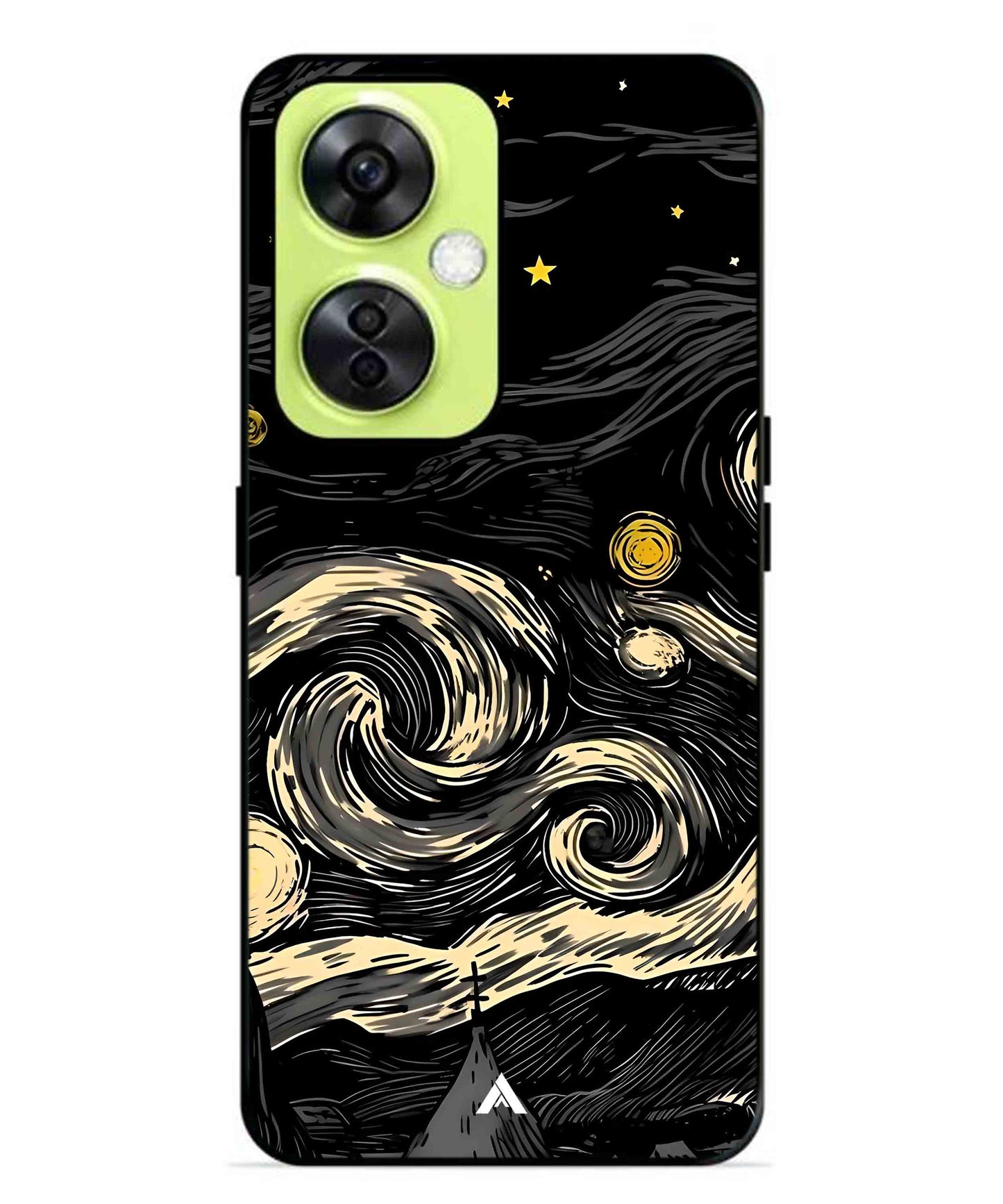 Starry Night Aesthetic Metal Back Cover Phone Case for Oneplus Nord CE 3 Lite