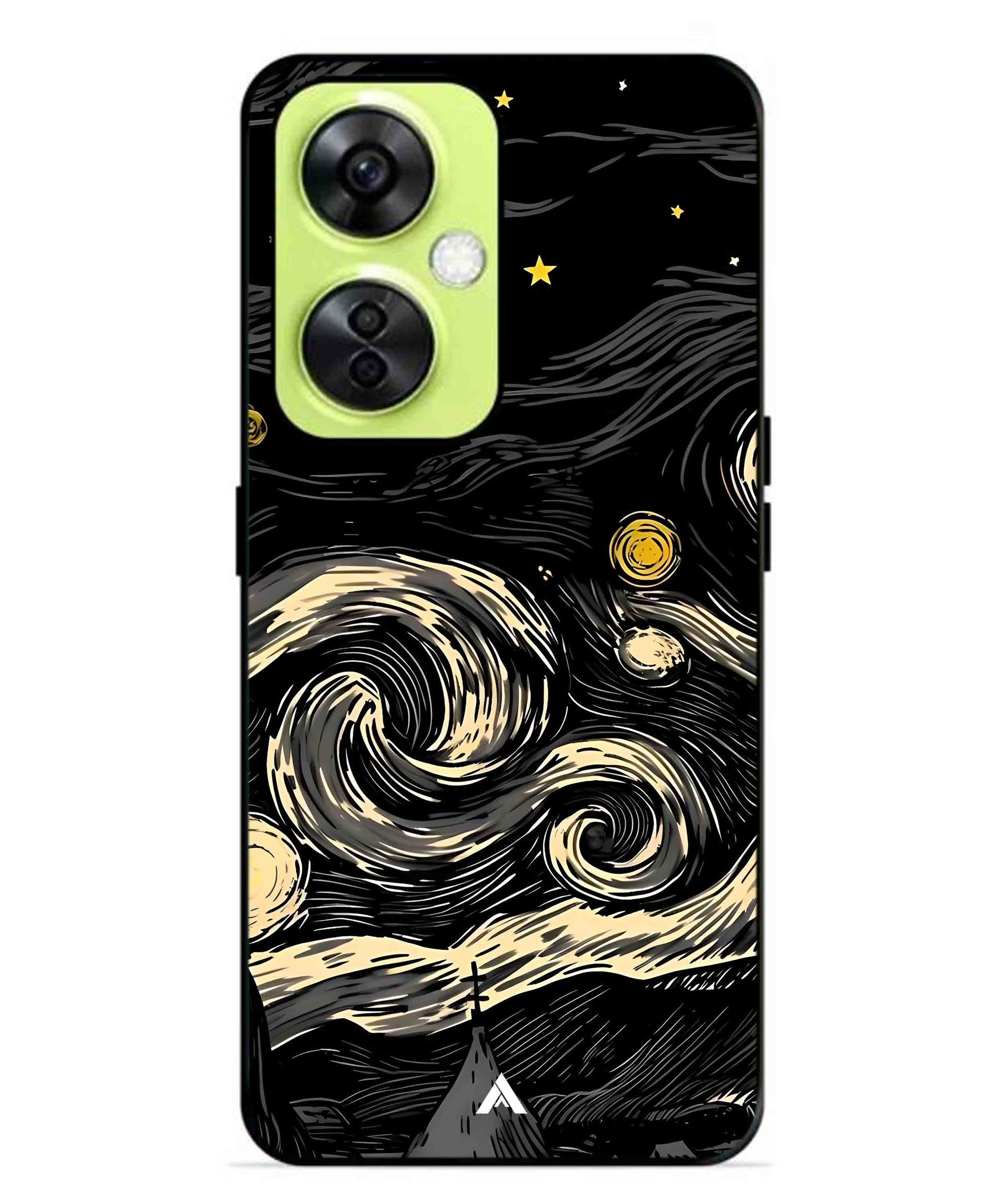 Starry Night Aesthetic Metal Back Cover Phone Case for Oneplus Nord CE 3 Lite