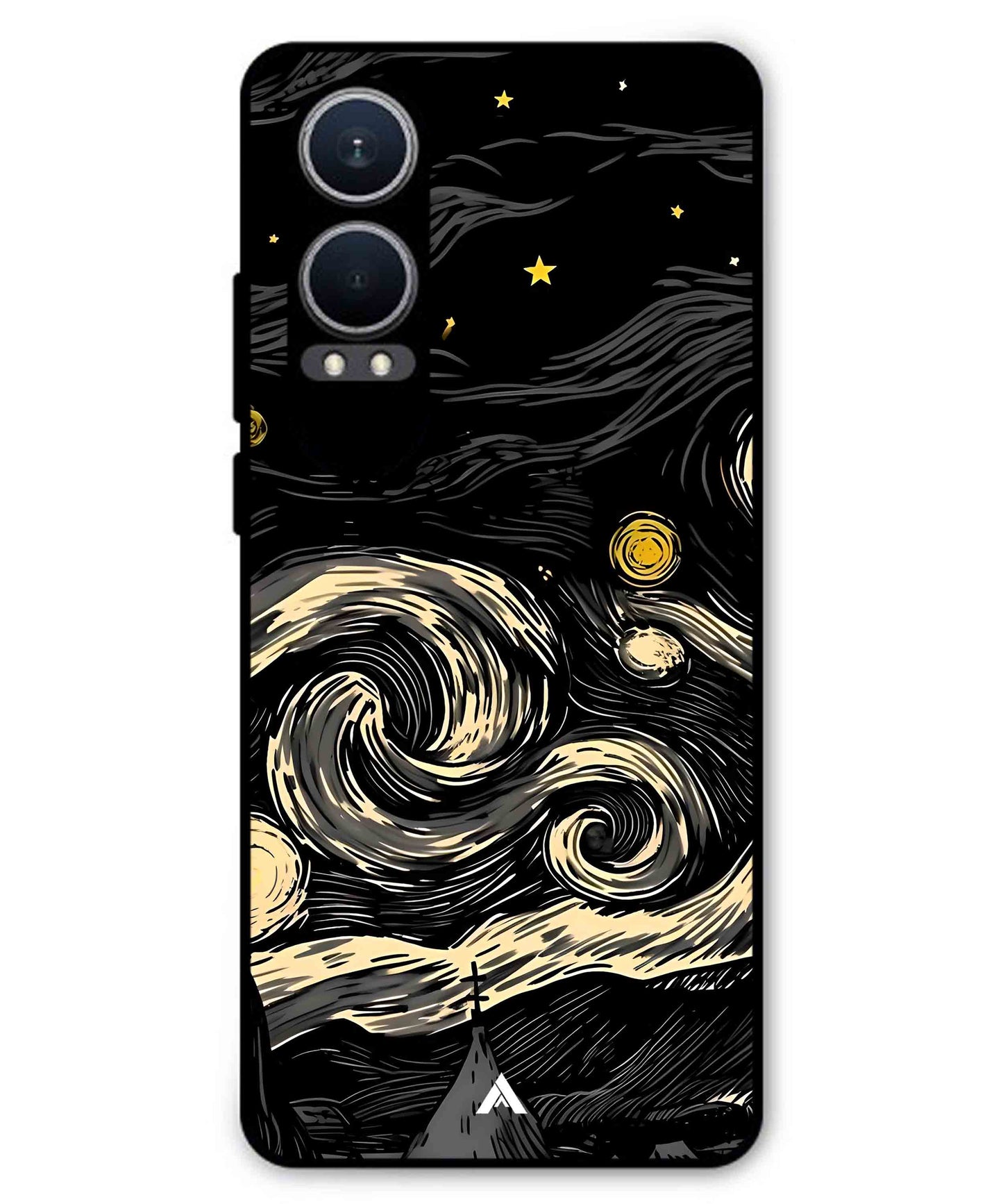 Starry Night Aesthetic Metal Back Cover Phone Case for Oneplus Nord CE 4 Lite