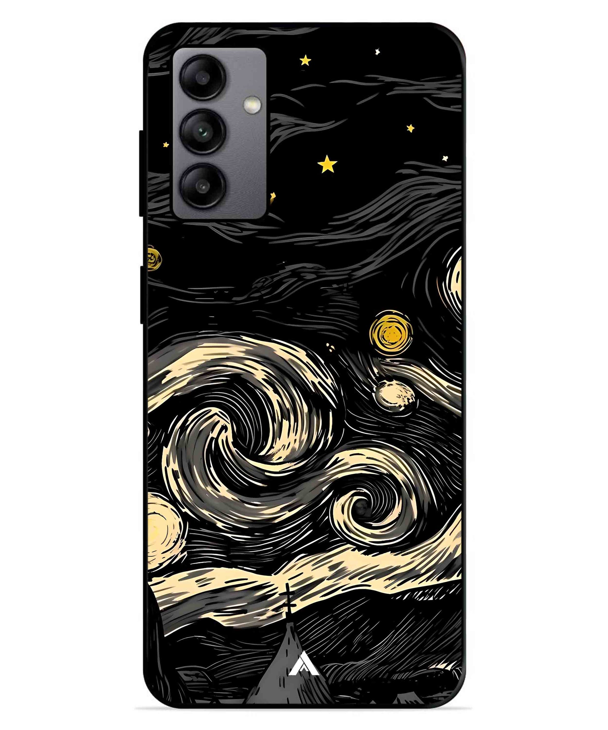 Starry Night Aesthetic Metal Back Cover Phone Case for Samsung Galaxy A04s