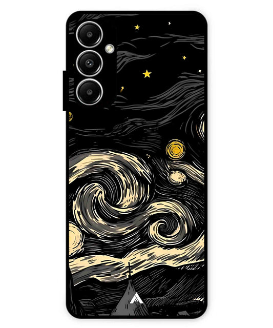 Starry Night Aesthetic Metal Back Cover Phone Case for Samsung Galaxy A05s