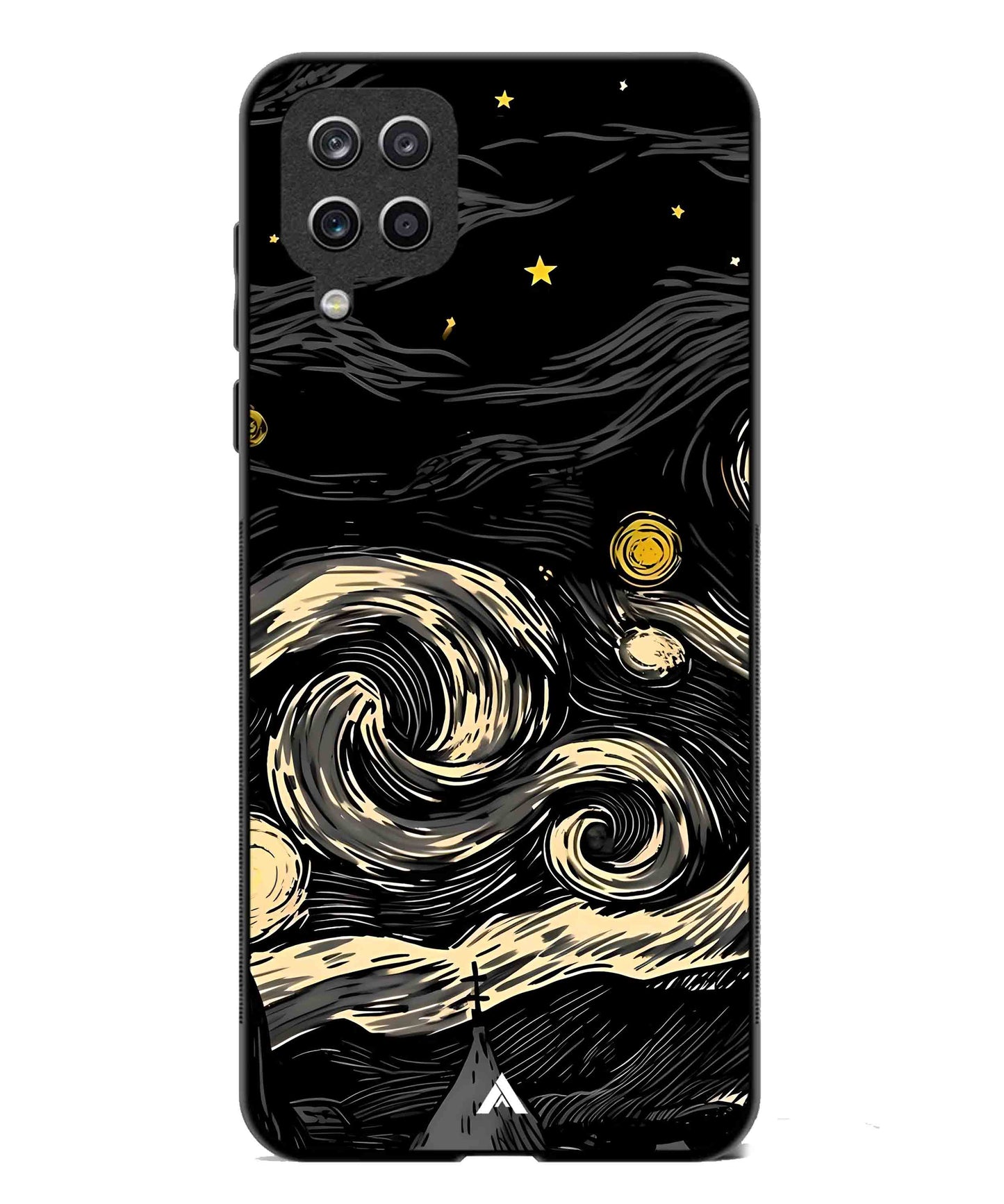Starry Night Aesthetic Metal Back Cover Phone Case for Samsung Galaxy A42