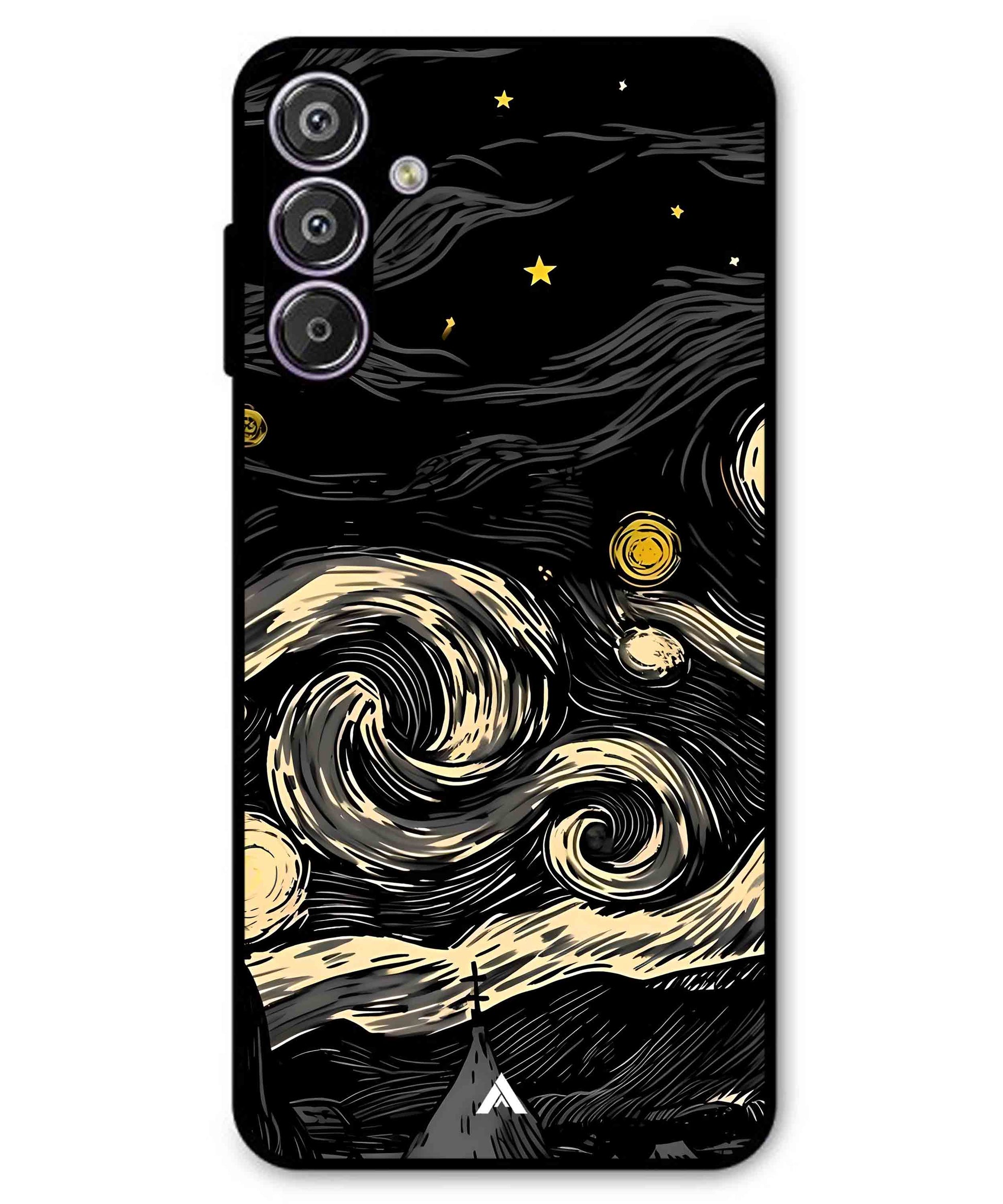 Starry Night Aesthetic Metal Back Cover Phone Case for Samsung Galaxy A56