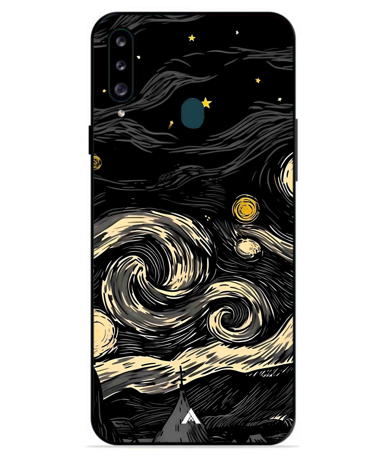 Starry Night Aesthetic Metal Back Cover Phone Case for Samsung Galaxy A70