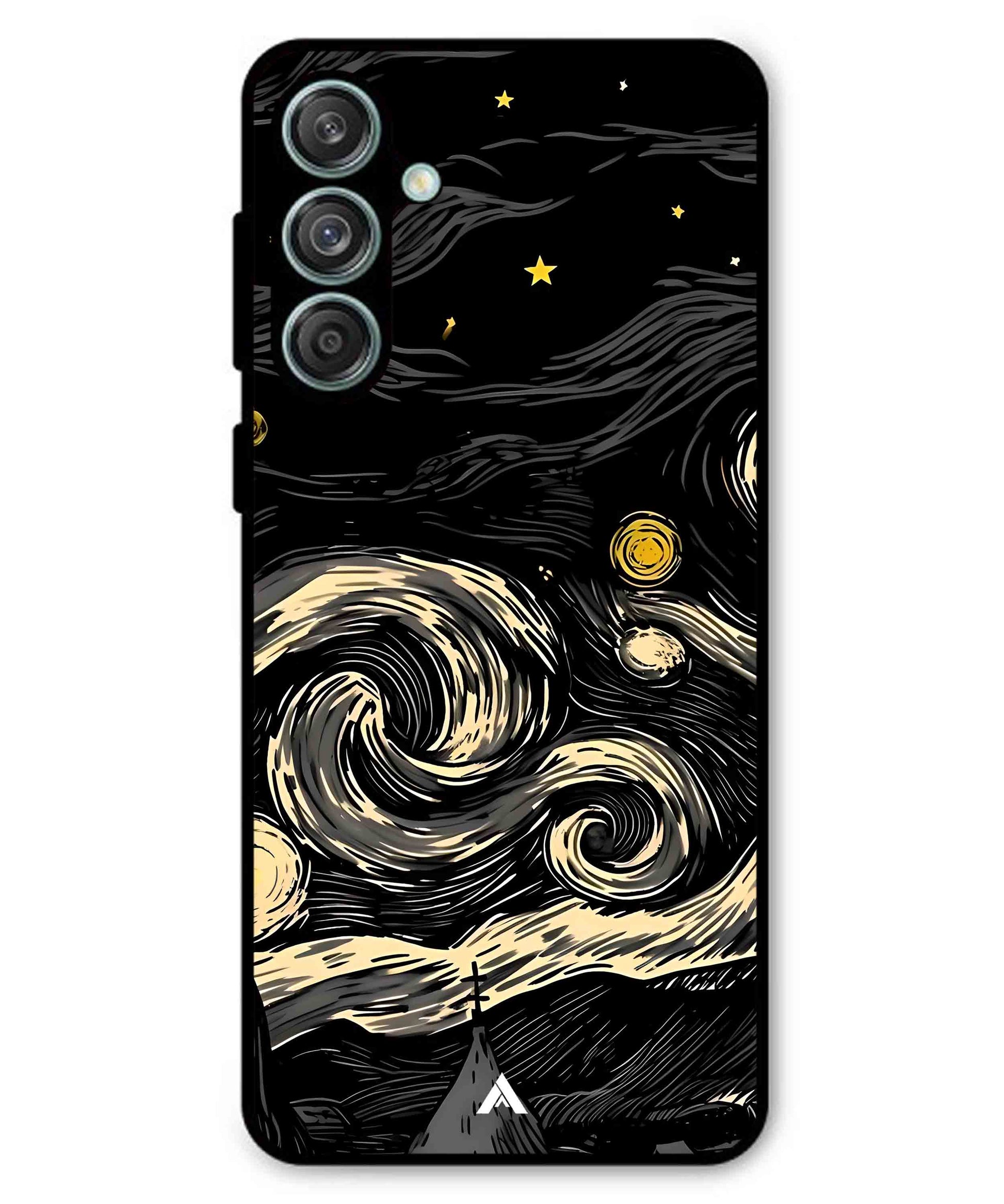 Starry Night Aesthetic Metal Back Cover Phone Case for Samsung Galaxy F55